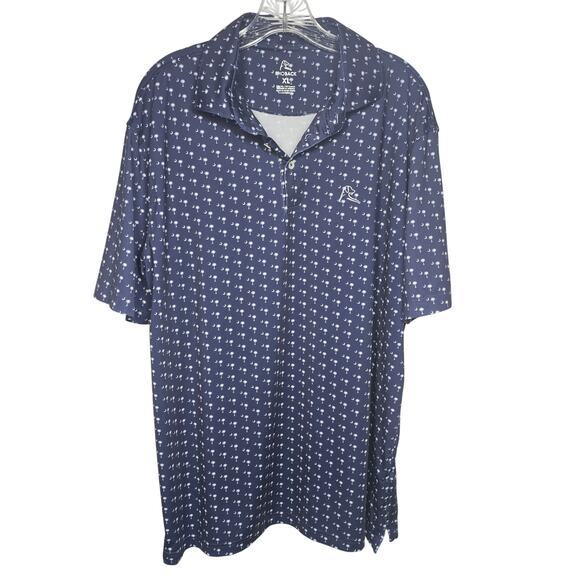 Rhoback The Palmetto South Carolina Golf Polo Short Navy Blue XL Performance - Picture 1 of 10